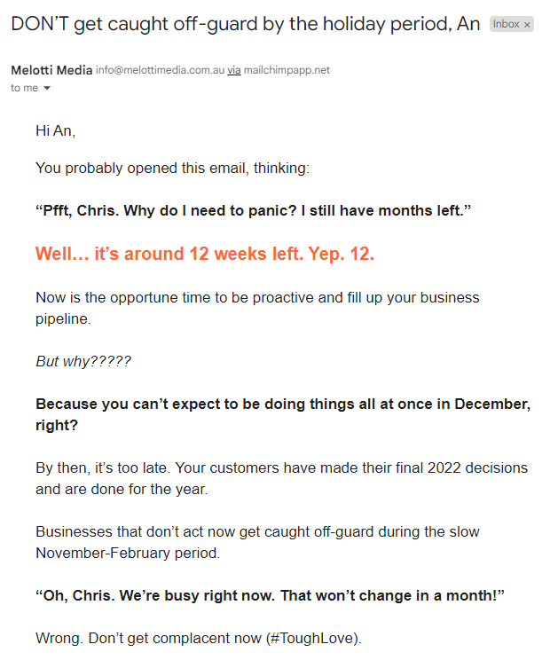 Melotti Media Newsletter 1