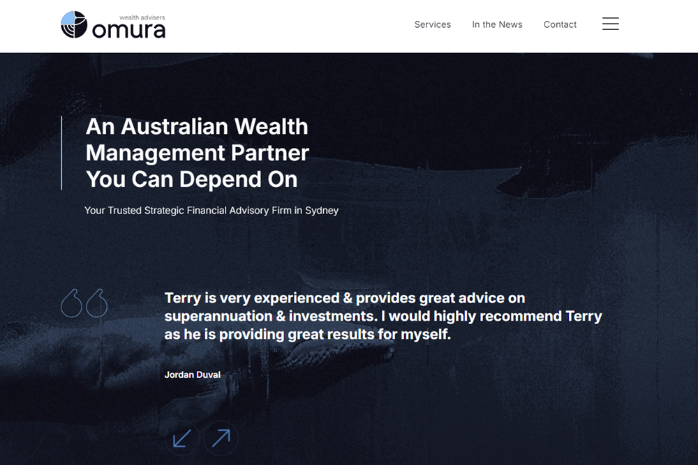 Omura Wealth Advisers new website